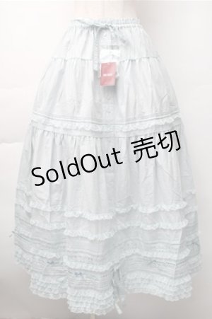 画像: PINK HOUSE / ローンフリルスカート  サックス S-25-11-07-050-LO-SK-AS-ZS