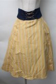 画像1: axes femme / ビット付ハイウエストスカート  イエロー S-25-11-07-052-AX-SK-HR-ZS (1)