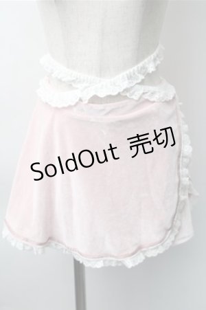 画像: Bon21Hiz / レースベロアキュロット  ピンク S-25-11-07-054-LO-SK-HR-ZS