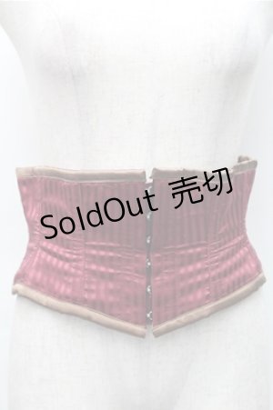 画像: abilletage / ストライプコルセット  ワイン S-25-11-07-009-GO-TO-AS-ZS