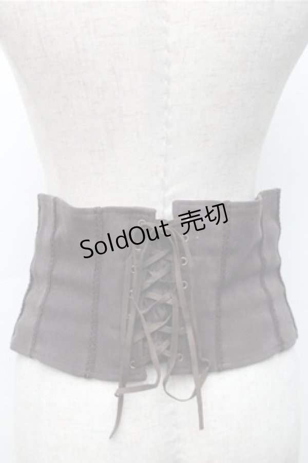 画像2: NO.S PROJECT / 「乙女」のためのコルセット L ブラウン S-25-11-07-010-LO-SK-AS-ZS (2)