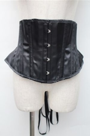 画像: GOTH / コルセット  黒 S-25-11-07-012-GO-TO-AS-ZS