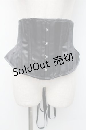 画像: GOTH / コルセット  黒 S-25-11-07-012-GO-TO-AS-ZS