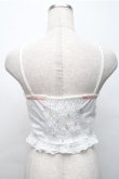 画像2: Bon21Hiz / カップ付きレースビスチェ  白 S-25-11-07-013-LO-BL-HR-ZS (2)