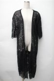 画像1: axes femme / ロング丈レースガウン  黒 S-25-11-07-019-AX-TO-HR-ZS (1)