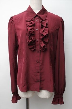 画像: NO.S PROJECT / 二次元と運命が交差するブラウス  ワイン S-25-11-07-025-LO-BL-AS-ZS