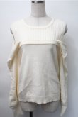 画像1: axes femme / レイヤード風ニット  アイボリー S-25-11-07-027-AX-TO-HR-ZS (1)