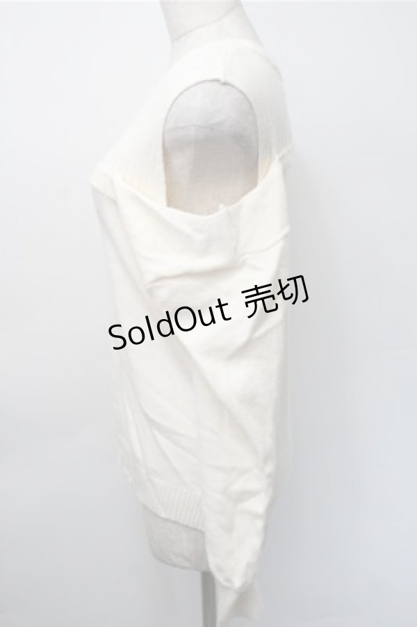 画像3: axes femme / レイヤード風ニット  アイボリー S-25-11-07-027-AX-TO-HR-ZS (3)