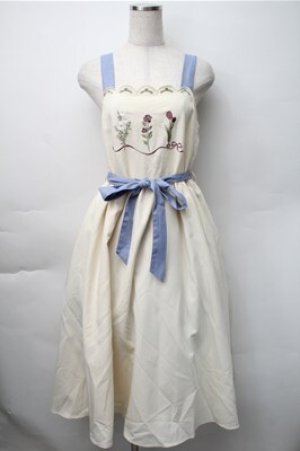 画像: axes femme / リボンフラワー刺繍ジャンスカ  キナリ S-25-11-07-029-AX-OP-HR-ZS