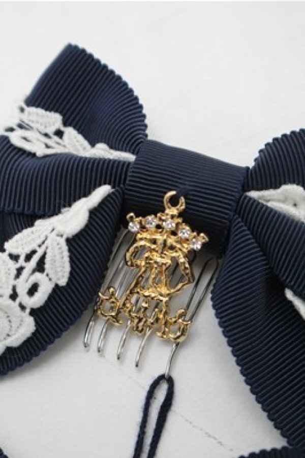 画像3: ALICE and the PIRATES / A/Pゆらゆらリボンコーム  紺 S-25-11-07-003-PA-AC-AS-ZS (3)