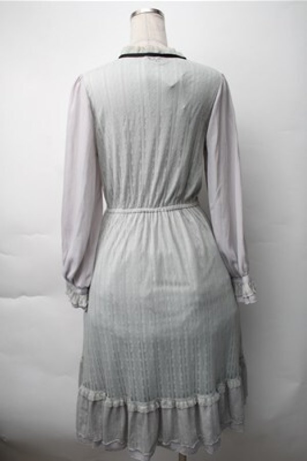 画像2: axes femme / イレヘムレースワンピース  グレー S-25-11-07-030-AX-OP-HR-ZS (2)