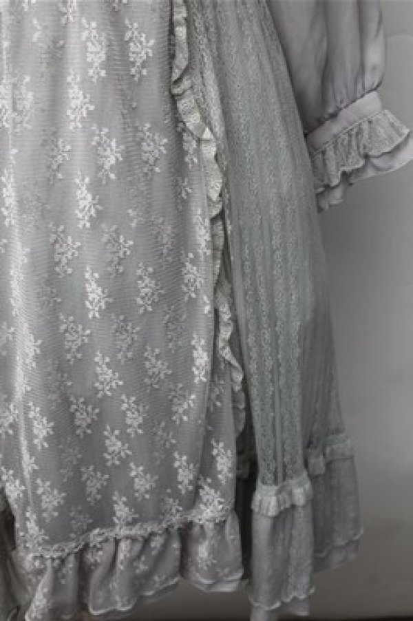 画像4: axes femme / イレヘムレースワンピース  グレー S-25-11-07-030-AX-OP-HR-ZS (4)
