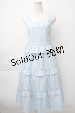 画像: axes femme / フリルデザインジャンスカ  サックス S-25-11-07-032-AX-OP-HR-ZS