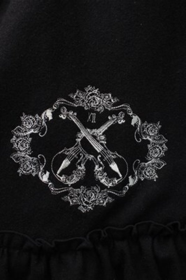 画像4: FRILL / プリントAラインコート  黒 S-25-11-09-032-HN-CO-AS-ZS (4)