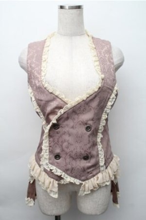 画像: STEAM / ジャガードフリルベスト  オフ S-25-11-09-034-HN-TO-AS-ZS