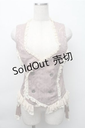 画像: STEAM / ジャガードフリルベスト  オフ S-25-11-09-034-HN-TO-AS-ZS