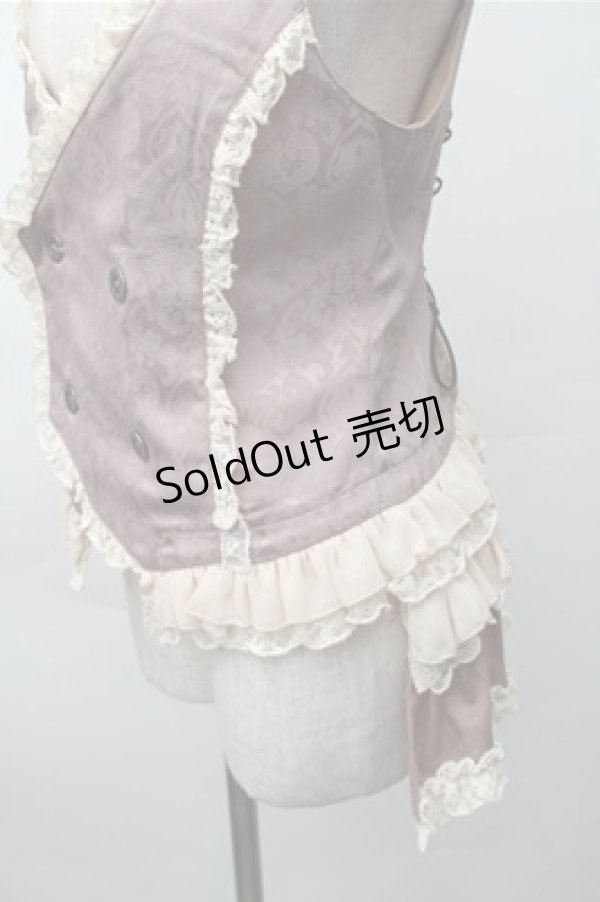 画像3: STEAM / ジャガードフリルベスト  オフ S-25-11-09-034-HN-TO-AS-ZS (3)