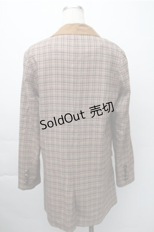 画像2: LIZ LISA / チェックジャケット  ブラウン S-25-11-09-036-LO-JA-AS-ZS (2)