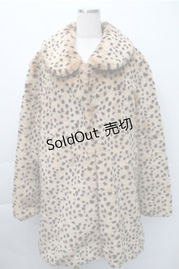 画像1: Candy Stripper / レオパードファーコート  ブラウン S-25-11-09-037-PU-JA-HR-ZS (1)