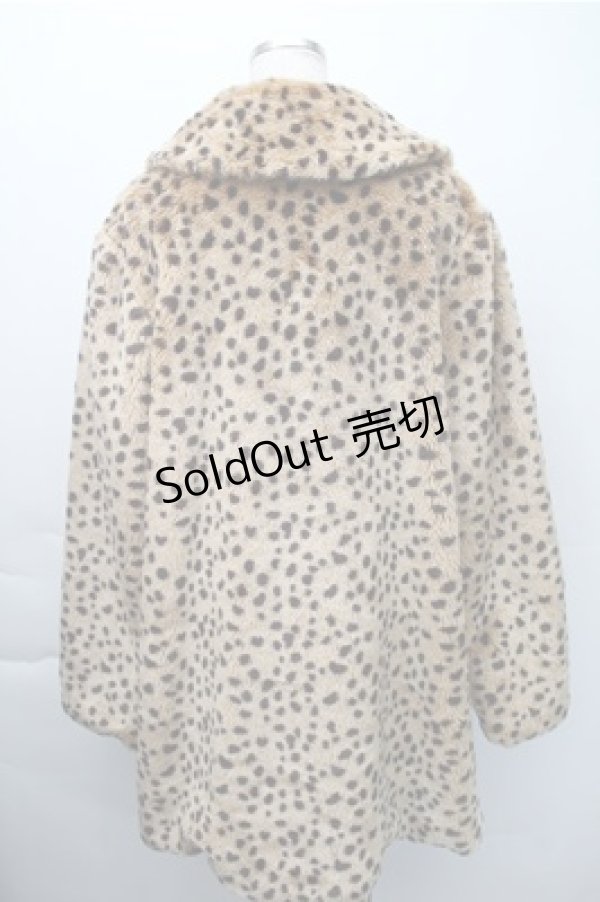 画像2: Candy Stripper / レオパードファーコート  ブラウン S-25-11-09-037-PU-JA-HR-ZS (2)