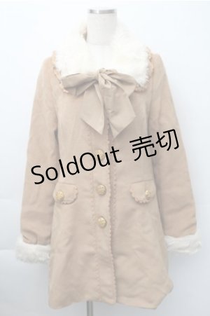 画像: LIZ　LISA / ファー襟コート  ブラウン S-25-11-09-039-LO-OP-AS-ZS
