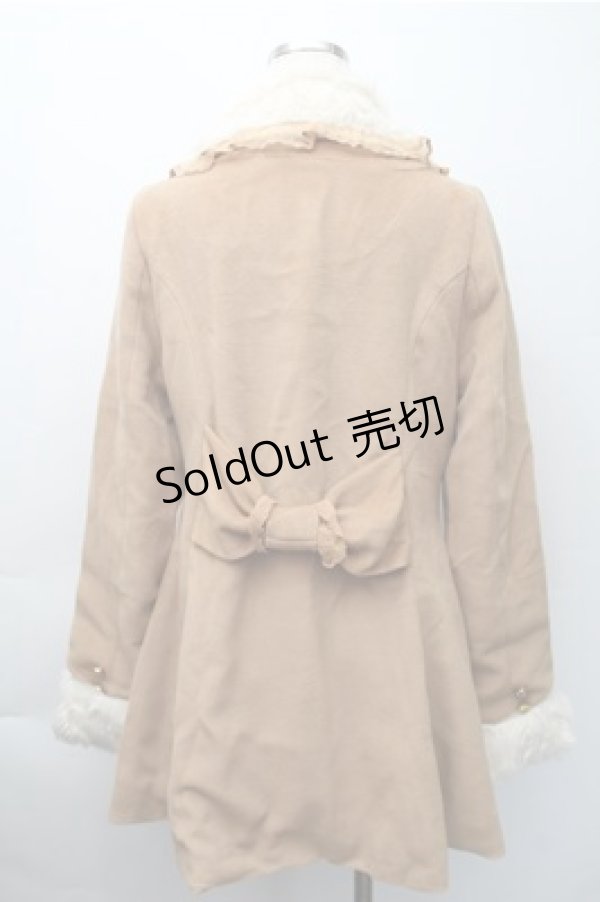 画像2: LIZ　LISA / ファー襟コート  ブラウン S-25-11-09-039-LO-OP-AS-ZS (2)