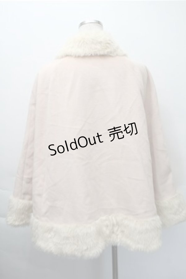 画像2: Ank Rouge / ファー襟ケープコート  ピンク S-25-11-09-041-CA-CO-AS-ZS (2)