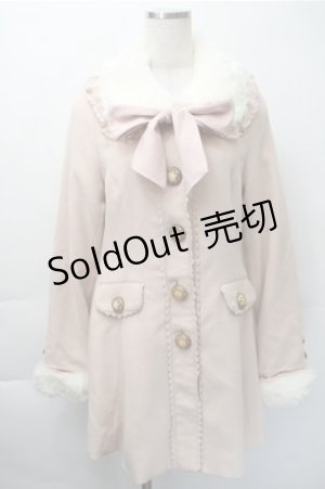 画像: LIZ　LISA / ファー襟コート  ピンク S-25-11-09-044-LO-OP-AS-ZS