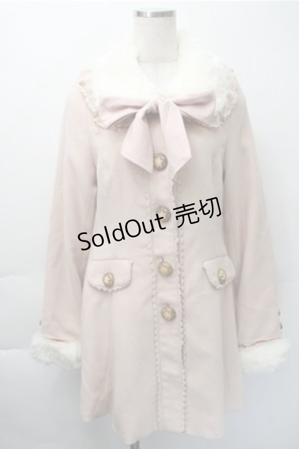 画像1: LIZ　LISA / ファー襟コート  ピンク S-25-11-09-044-LO-OP-AS-ZS (1)