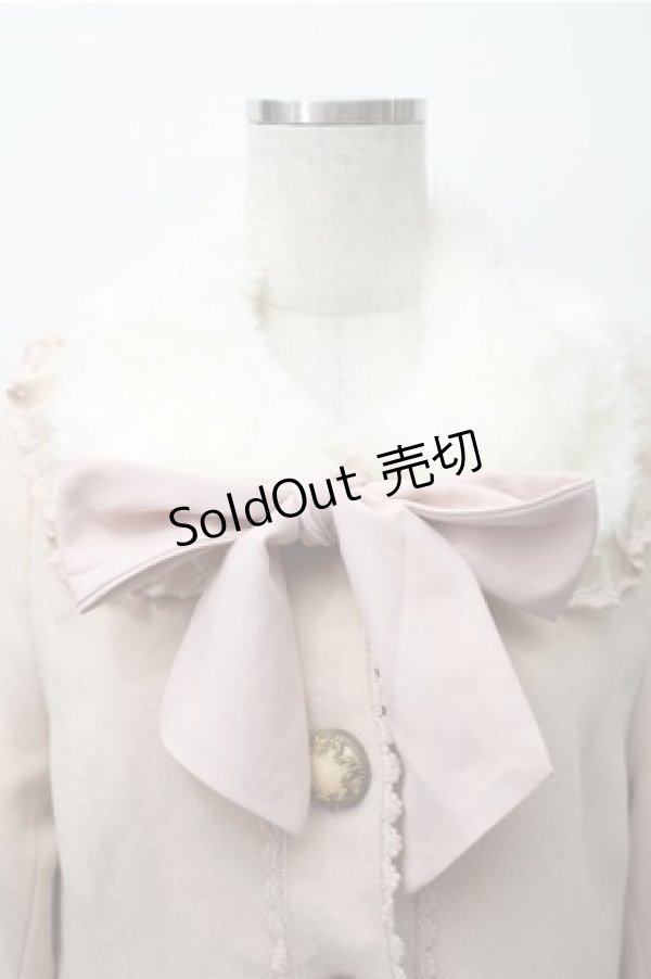 画像3: LIZ　LISA / ファー襟コート  ピンク S-25-11-09-044-LO-OP-AS-ZS (3)