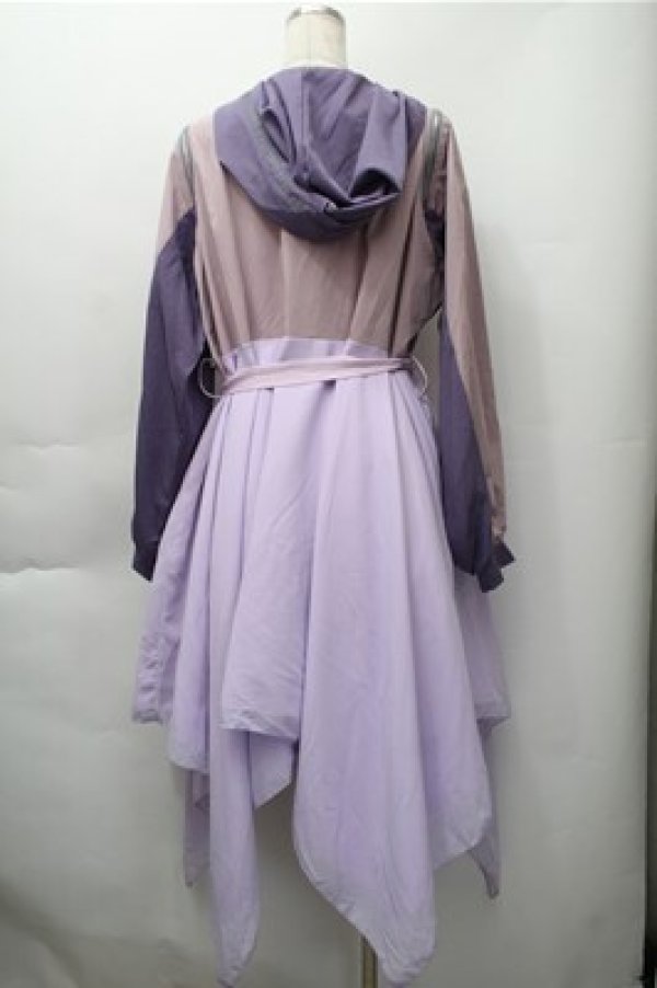 画像2: Favorite / シフォンレイヤードのオフショルダーパステルMA-1  ラベンダーｘピンク S-25-11-09-046-LO-JA-HR-ZS (2)