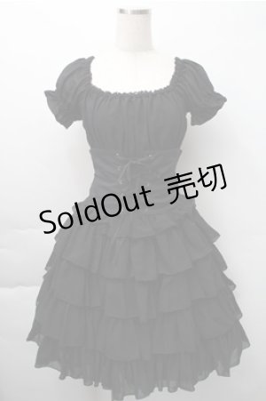 画像: ATELIER PIERROT / オフショルダーシャーリングワンピース  黒 S-25-11-09-049-EL-OP-AS-ZS