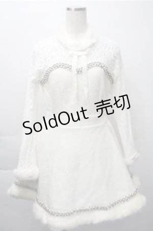 画像: Swankiss / 裾ファーワンピース  オフ S-25-11-09-051-CA-OP-AS-ZS