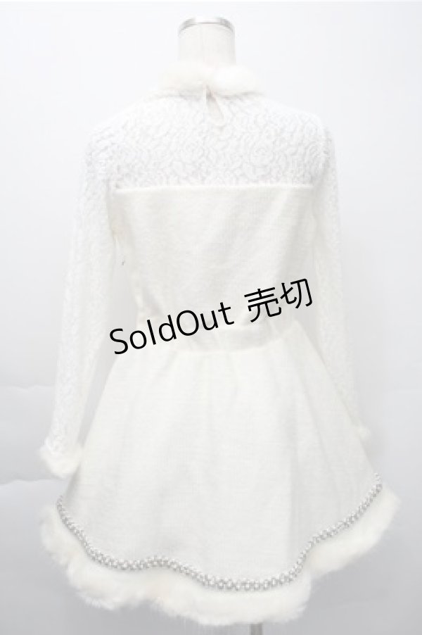 画像2: Swankiss / 裾ファーワンピース  オフ S-25-11-09-051-CA-OP-AS-ZS (2)