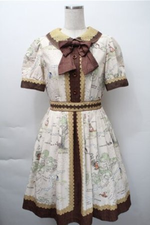 画像: Secret Honey / Winnie the Pooh One Piece  オフ S-25-11-09-052-CA-OP-AS-ZS