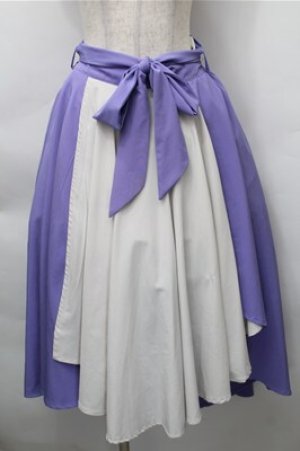 画像: axes femme / イレヘムスカート  ラベンダーｘオフ S-25-11-09-056-AX-TO-AS-ZS