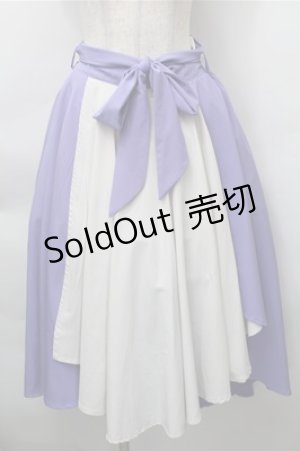 画像: axes femme / イレヘムスカート  ラベンダーｘオフ S-25-11-09-056-AX-TO-AS-ZS