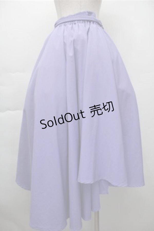 画像2: axes femme / イレヘムスカート  ラベンダーｘオフ S-25-11-09-056-AX-TO-AS-ZS (2)