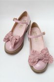 画像1: PINK HOUSE / エナメルリボンシューズ S ピンク S-25-11-09-006-LO-SH-AS-ZS (1)