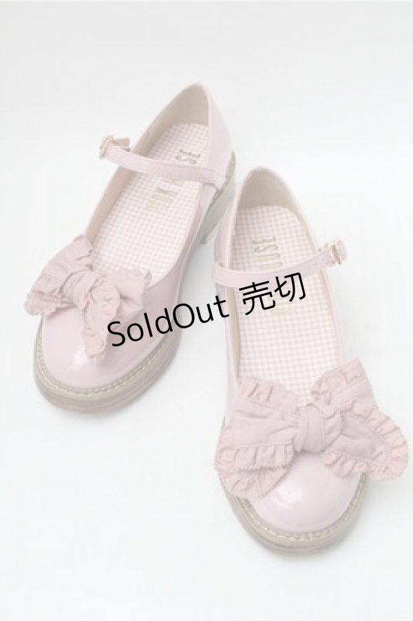 画像1: PINK HOUSE / エナメルリボンシューズ S ピンク S-25-11-09-006-LO-SH-AS-ZS (1)
