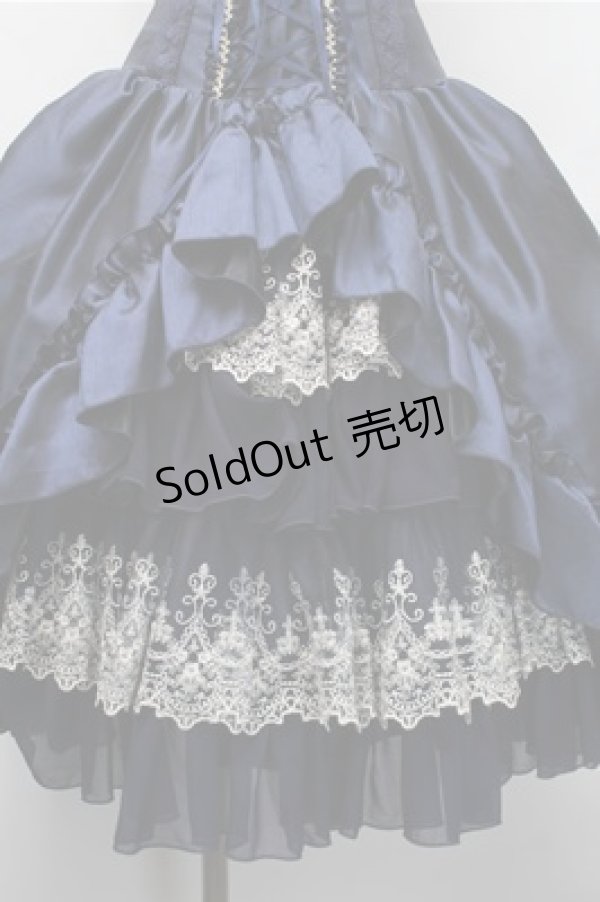 画像3: ATELIER PIERROT / “Eleanor”コルセットスカート  紺 S-25-11-09-058-EL-SK-AS-ZS (3)