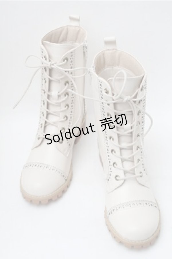画像1: PINK HOUSE / レースアップブーツ S オフ S-25-11-09-009-LO-SH-AS-ZS (1)
