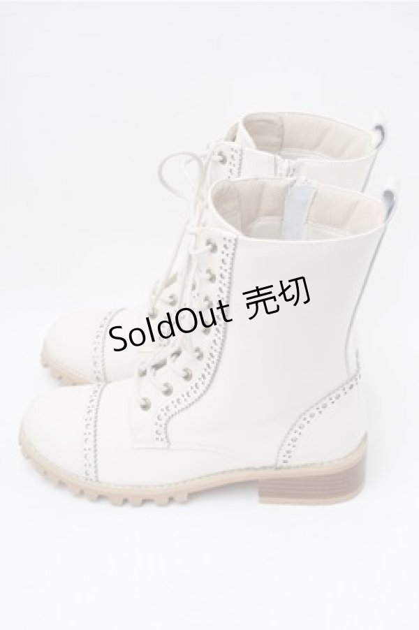 画像2: PINK HOUSE / レースアップブーツ S オフ S-25-11-09-009-LO-SH-AS-ZS (2)