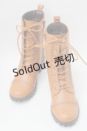 画像: PINK HOUSE / レースアップブーツ  ブラウン S-25-11-09-010-LO-SH-AS-ZS