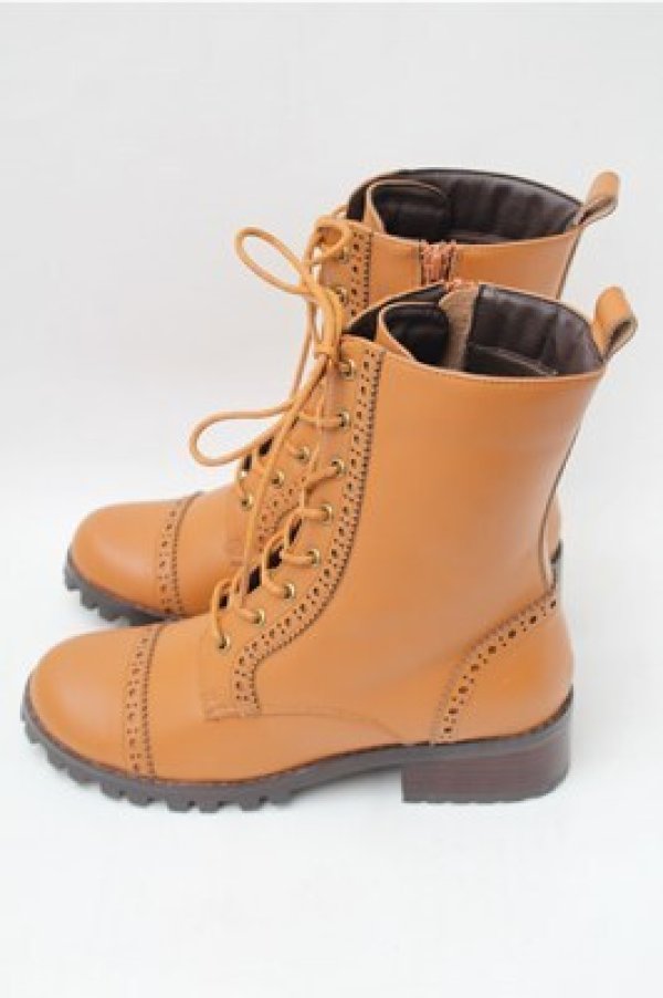 画像2: PINK HOUSE / レースアップブーツ  ブラウン S-25-11-09-010-LO-SH-AS-ZS (2)