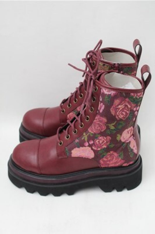 画像2: PINK HOUSE / ゴブランブーツ S 赤 S-25-11-09-012-LO-SH-AS-ZS (2)