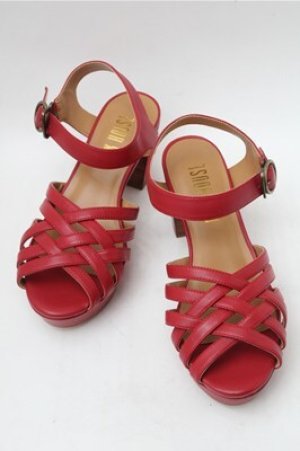 画像: PINK HOUSE / レザーモチーフサンダル S 赤 S-25-11-09-014-LO-SH-AS-ZS