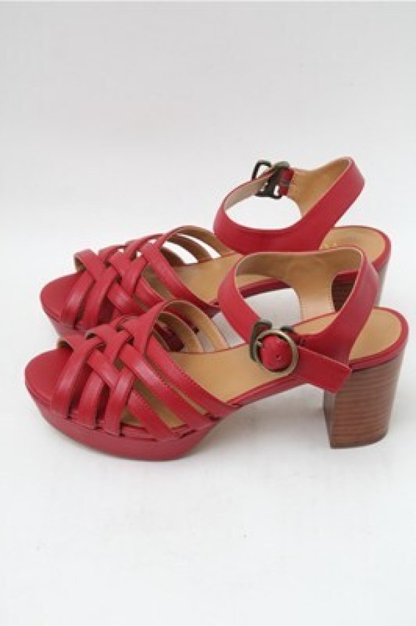 画像2: PINK HOUSE / レザーモチーフサンダル S 赤 S-25-11-09-014-LO-SH-AS-ZS (2)