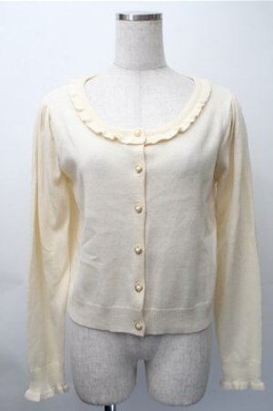 画像: Amavel / ハートボタンカーディガン  キナリ S-25-11-09-021-CA-TO-HR-ZS