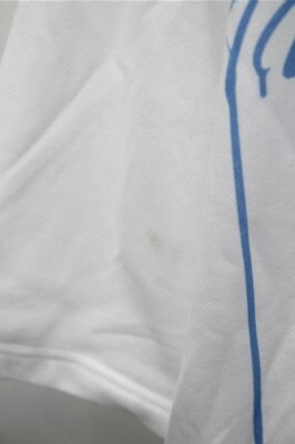 画像3: TRAVAS TOKYO / ハーフZIPクマ半袖プルオーバーパーカー  白ｘサックス S-25-11-09-024-PU-TO-HR-ZS (3)